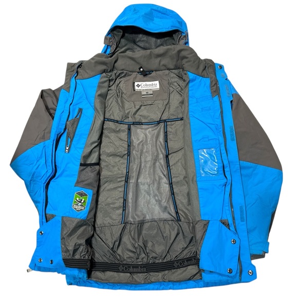 Columbia‎ Blue and Brown Raincoat Women’s Medium - Picture 3 of 6